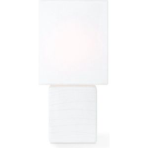 Home Sweet Home - Moderne tafellamp Charm - Wit - 9/11/25cm - bedlampje - geschikt voor E14 LED lichtbron