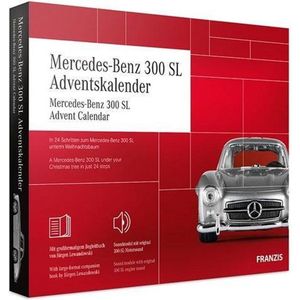 1:43 Franzis 67129-5 Mercedes-Benz 300 SL Adventskalender Plastic Modelbouwpakket