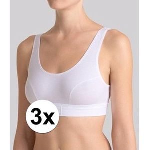 3x Sloggi double comfort dames topje wit 42