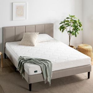 ZINUS Comfort Cut Schuimmatras 140 x 200 cm - Hoogte 16 cm - H2 Middelhard - Wasbare Overtrek - Oeko-Tex - Wit Opvouwbaar matras