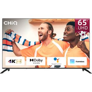 CHiQ U65G7LX - Smart TV 65 Inch - 4K Android Smart TV - UHD - Dolby Vision - Google Assistant