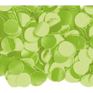8x zakjes van 100 gram party confetti kleur lime - Feestartikelen