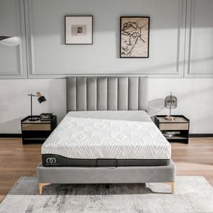 Twin Motion Matras - Tweepersoons - 160x200 - 25 cm dik - Pocketveer matras - Antiallergisch - Hybride Koudschuim - Pocketvering | Zeer luxe & comfortabele matras 160x200 | Tencel® tijk