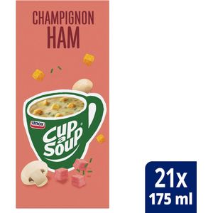 Cup-a-soup unox champignon ham 175ml | Doos a 21 zak | 4 stuks