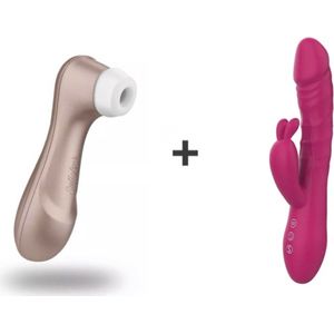 Satisfyer Pro 2| Rabbit| Vibrator|Vibrators voor Vrouwen|Clitoris & G-spot Stimulator|Erotiek|Sex Toys| G-spot |zelfvoldoening| Cadeau|Voordeelpakket