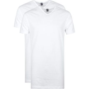 Alan Red - Vermont Extra Lange T-Shirts Wit (2Pack) - Heren - Maat XL - Regular-fit