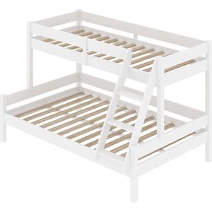 Vitalispa Everest Stapelbed – 140x200 / 90x200 cm Wit
