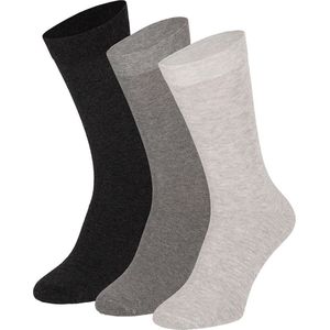 Apollo - Katoenen heren sokken - Multi grijs - Maat 47/50 - Heren sokken - Sokken heren - Sokken heren 47 50 - Sokken
