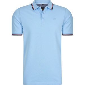 Mario Russo Polo shirt Edward - Polo Shirt Heren - Poloshirts heren - Katoen - Lichtblauw