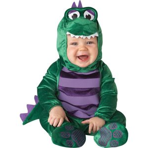 BOLO PARTY - Kleine dinosaurus kostuum voor baby's - Klassiek - 68/74 (6-12 maanden)