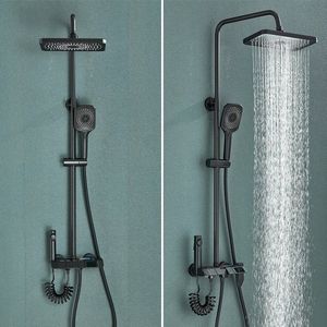 Regendouche - Doucheset - Met Display - Handdouche - Bidet - Doucheslang - Douchestang - Zwart