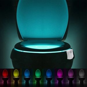 2 stuks Toiletpotverlichting - Led verlichting - Bewegingssensor - 8 verschillende kleuren
