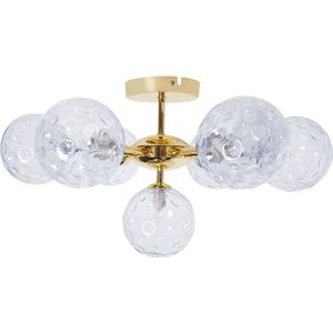 ANADYR - Plafondlamp - Blauw/Goud - Glas/Metaal