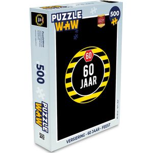 Puzzel Versiering - 60 Jaar - Feest - Legpuzzel - Puzzel 500 stukjes