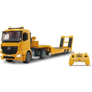 1:20 Jamara 405107 RC Vrachtwagen Mercedes-Benz Arocs met Platte Trailer RC Model Kant en Klaar