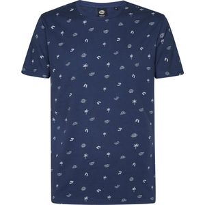 Petrol Industries T-shirt T Shirt Ss Aop M 1040 Tsr190 5082 Petrol Blue Mannen Maat - XL