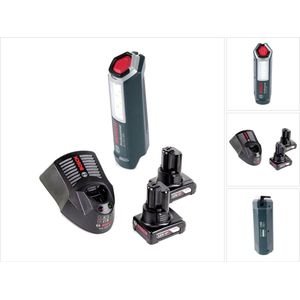 Bosch Professional GLI 12V-300 acculamp + 2x GBA 12V 6.0 Ah accu + GAL 1230 lader