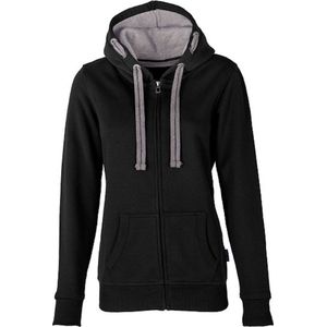 Women's Hooded Jacket met ritssluiting Black - XL
