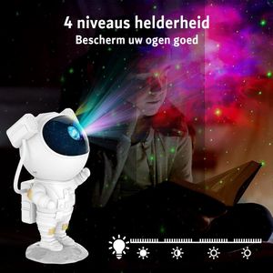 Projector Kind - Projector Lamp - Night Light - Afstandsbediening - Timer - 3 Modi - Wit