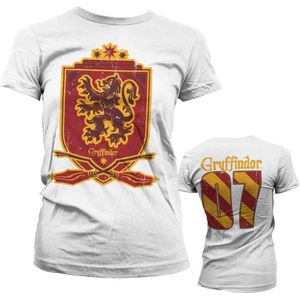 Harry Potter Dames Tshirt -M- Gryffindor 07 Wit