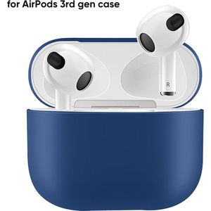 Geschikt"" voor Apple AirPods 3 Hoesje  in het Donker Blauw
