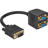 VGA Splitter - Verguld - Zwart - Allteq