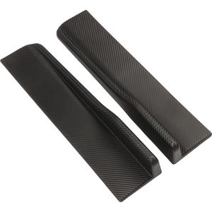 2 Stuks Achterzijde Rok Winglet Koolstofvezel Stijl Universele Auto Lip Zijvleugels Extensie Spoiler - Achterbumperrand .