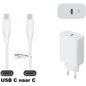 OneOne super snellader. 30W oplader met extra sterke 3,0m USB C naar C kabel. PD lader adapter past op Huawei Mate X5, Mate X6, Mate XT Ultimate, Mate 60, Mate 60 Pro, Mate 60 Pro +, Mate 70, Mate 70 Pro, Mate 70 Pro +