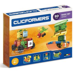 Clicformers bouwblokken - Basis 90 onderdelen - Bouwset