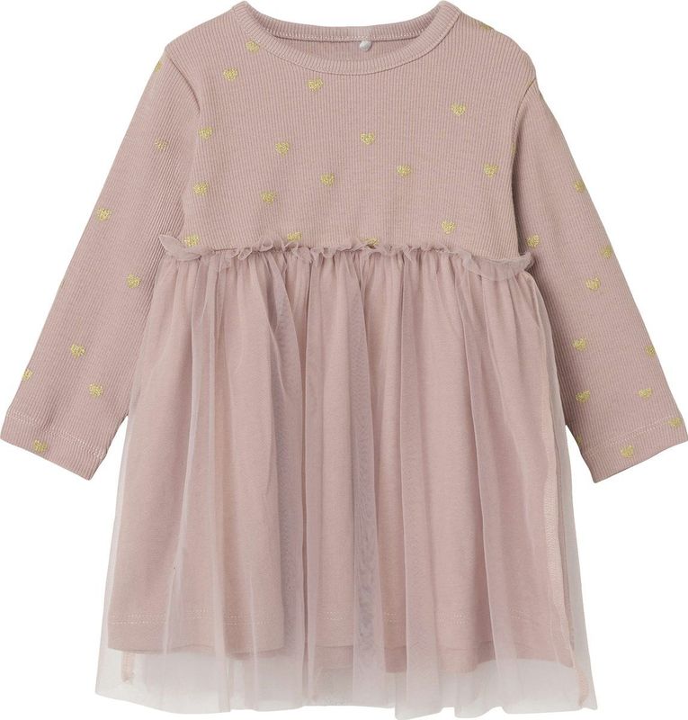 NAME IT NBFNADJA LS DRESS NOOS Meisjes Jurk - Maat 80