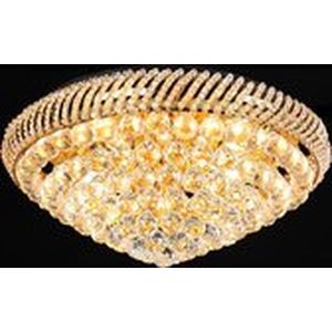 Plafondlamp Kristal 5LL-CR136 Ø 60*25 cm E14/max 12*40W - Transparant Ijzer PlafonniereKroonluchter