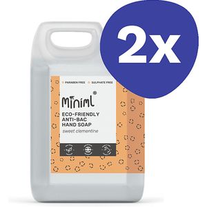Miniml Anti-BacteriÃ«le Handzeep Zoete Clementine - 5L (2x 5L)