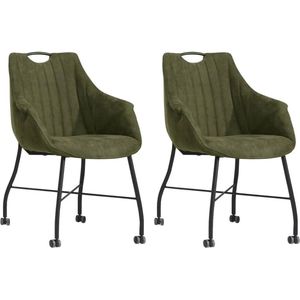 MX Sofa Eetkamerstoel Metric - Moss (set van 2 stoelen)