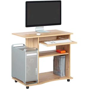 Hoekbureau computer laptop - MDF ambachtelijke eikenlook - 80 x 50 x 75 cm Hoekbureau