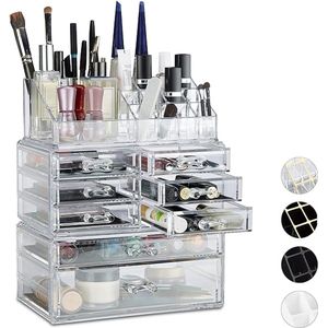 make-uptafel, parfumorganizer - osmetics organizer for storage - cosmetica-organizer voor opslag