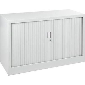 Stalen roldeurkast 69x120x43cm aluminium met topblad delano
