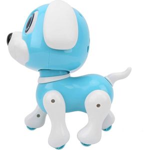 Overige Merken Robot Puppy Rick 20 Cm + Licht En Geluid Blauw/Wit