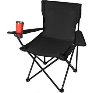 Yar Simplechair - Campingstoel - Inklapbaar Visstoel - Vouwstoel - Comfortabel - Opvouwbaar Stoel - Max. 120 KG - Zwart