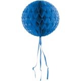 Decoratie bol blauw 30 cm