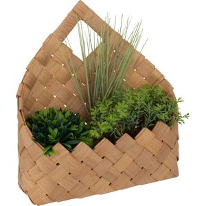 Atmosphera Kunstplant Hangplant met pot - 24x11x27cm - Groen