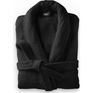Soft Terry - Badjas - Katoen badstof - Zwart - Ultra zacht en warm