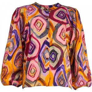 NED Blouse Renske Ls Colored 24s1 Mm074 01 Colored Dames Maat - M