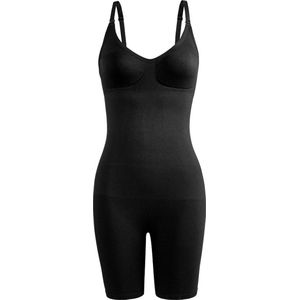 WiseGoods Luxe Naadloze Bodysuit Dames - Body Suit - Lingerie - Ondergoed - Onderbroek - Onderbroeken - Dameskleding - Zwart L/XL