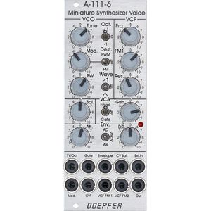 Doepfer A-111-6 Mini Synthesizer Standard (Silver) - Voice modular synthesizer