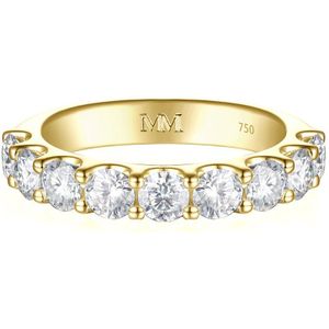 Evertina - 18k Geelgouden Moissanite Eternity Ring - 0.3 karaat