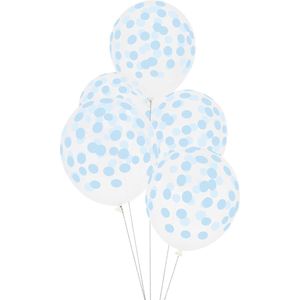 Ballonnen - Bollen lichtblauw - set 5 - My Little Day - 30cm - baby - jongen - geboorte