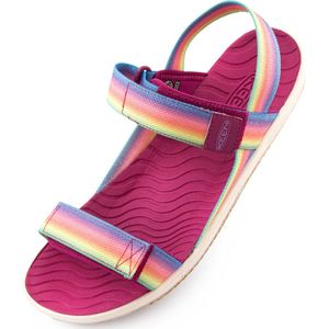 Keen Jr Elle Backstrap Rainbow/Festival Fuchsia 39