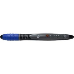 Foray Permanent Markers Blauw Confortabele Grip - 12 stuks