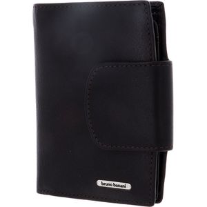 bruno banani Leren Portemonnee New York Wallet with Flap Brown Bruine