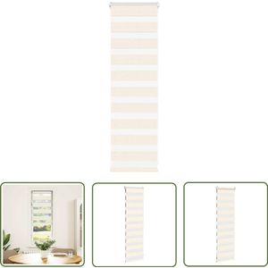 vidaXL Zebra rolgordijn - 50x100 cm - Marmer beige Zebra Rolgordijn - Zonwering - Privacy - Rolluiken - Raamdecoratie